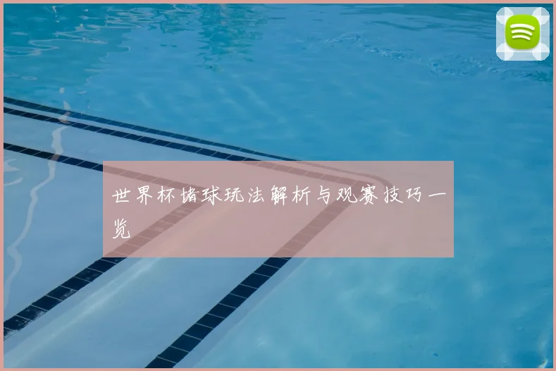 世界杯堵球玩法解析与观赛技巧一览